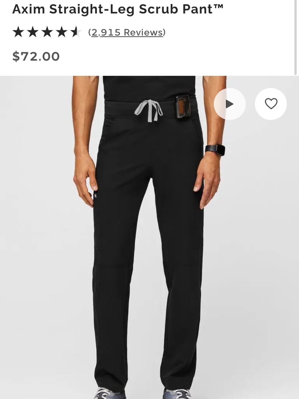 Figs Axim Straight-Leg Scrub Pant
